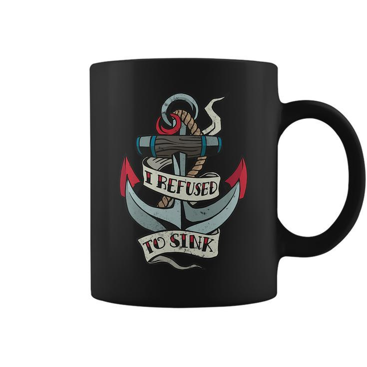 Sailor Quote Anchor Rope Sailboat Clothing   Coffee Mug