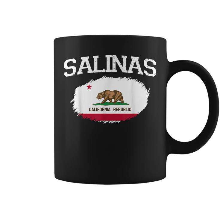 Salinas Ca California Flag Vintage Usa Sports Men Women  Coffee Mug