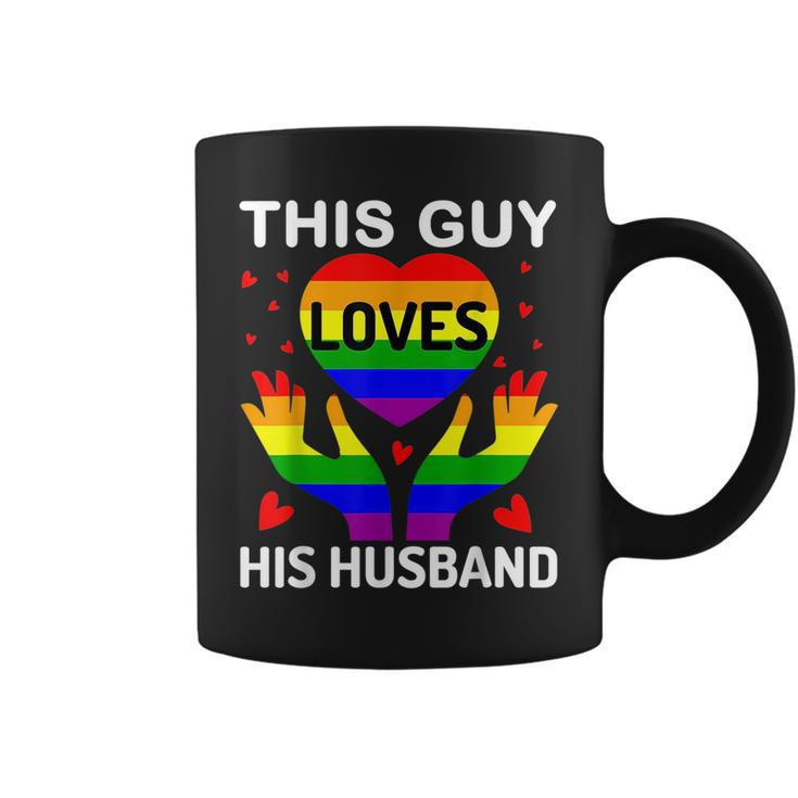 Same Sex Wedding Gay Pride Queer Rainbow Flag Lqbt Husband  Coffee Mug