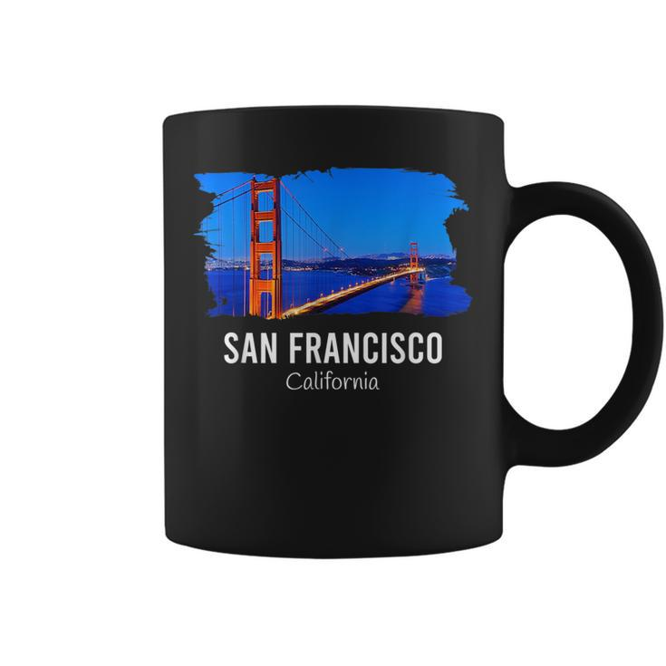 San Francisco California Bay Area Golden Gate Bridge Skyline  Coffee Mug