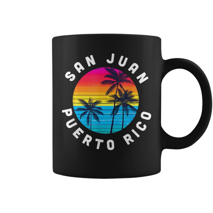 San Juan Puerto Rico Vacation Souvenir Sunset Beach  Coffee Mug