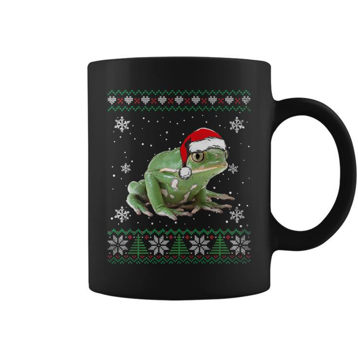 Santa Frog Ugly Sweater Animals Christmas Pajama Coffee Mug