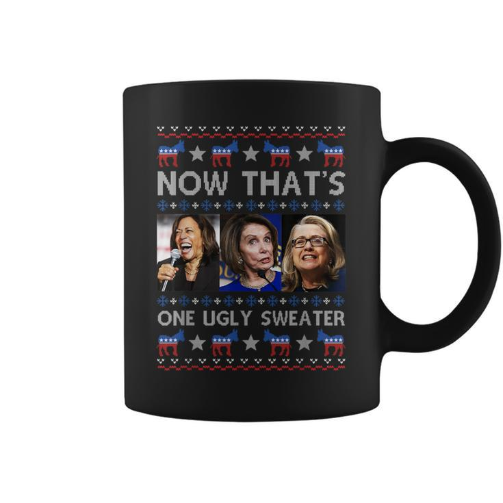 Santa Joe Biden Now That’S One Christmas Ugly Sweater Coffee Mug