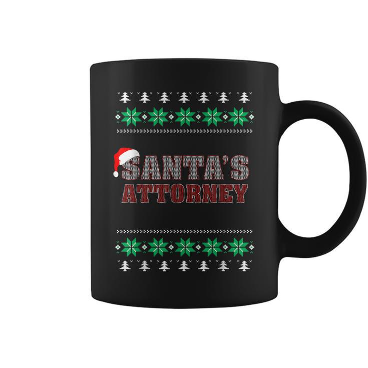 Santa's Attorney Ugly Christmas Sweater Coffee Mug