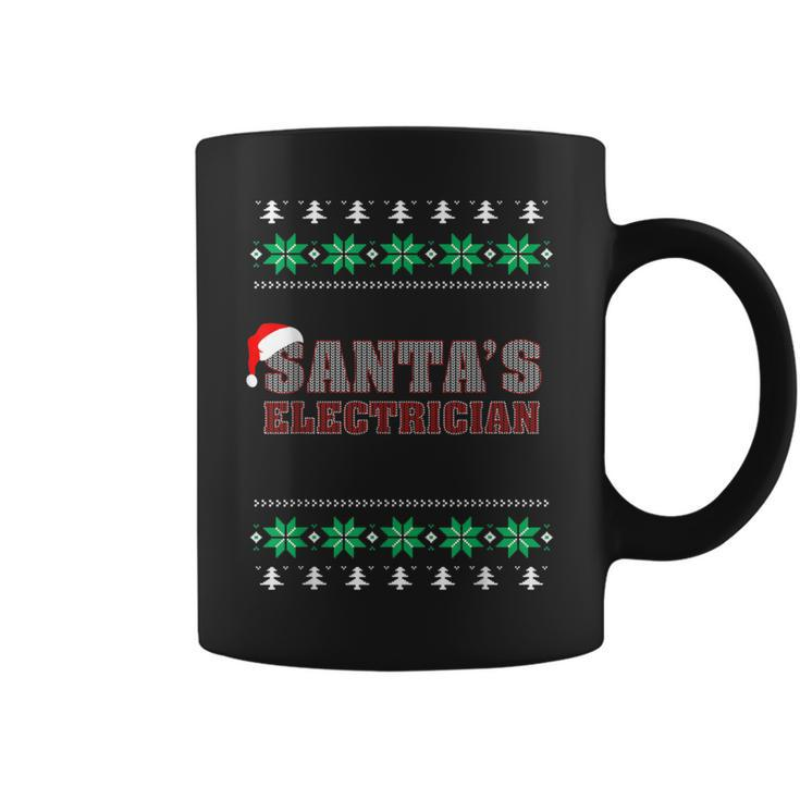 Santa's Electrician Ugly Christmas Sweater Coffee Mug