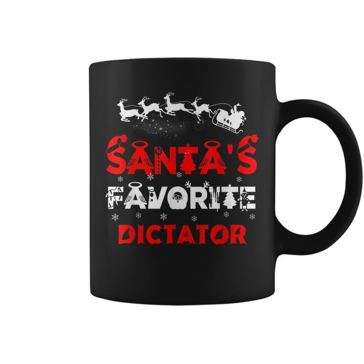 Santas Favorite Dictator Funny Job Xmas Gifts  Coffee Mug