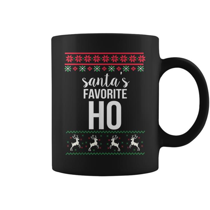 Santas Favorite Ho Ugly Christmas Sweater Coffee Mug