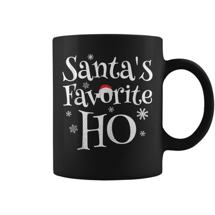 Santa's Favorite Ho Matching Christmas Joke Coffee Mug