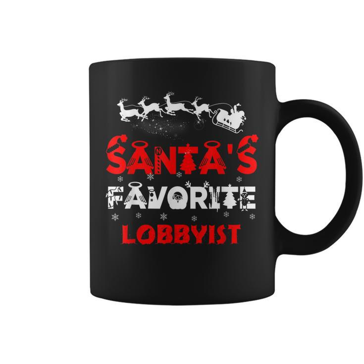 Santas Favorite Lobbyist Funny Job Xmas Gifts  Coffee Mug