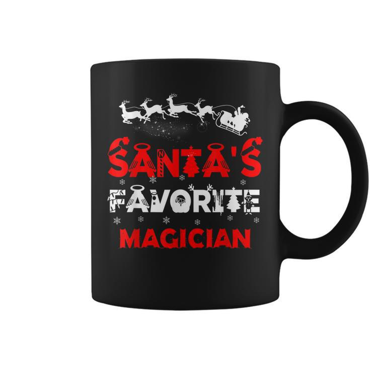 Santas Favorite Magician Funny Job Xmas Gifts  Coffee Mug