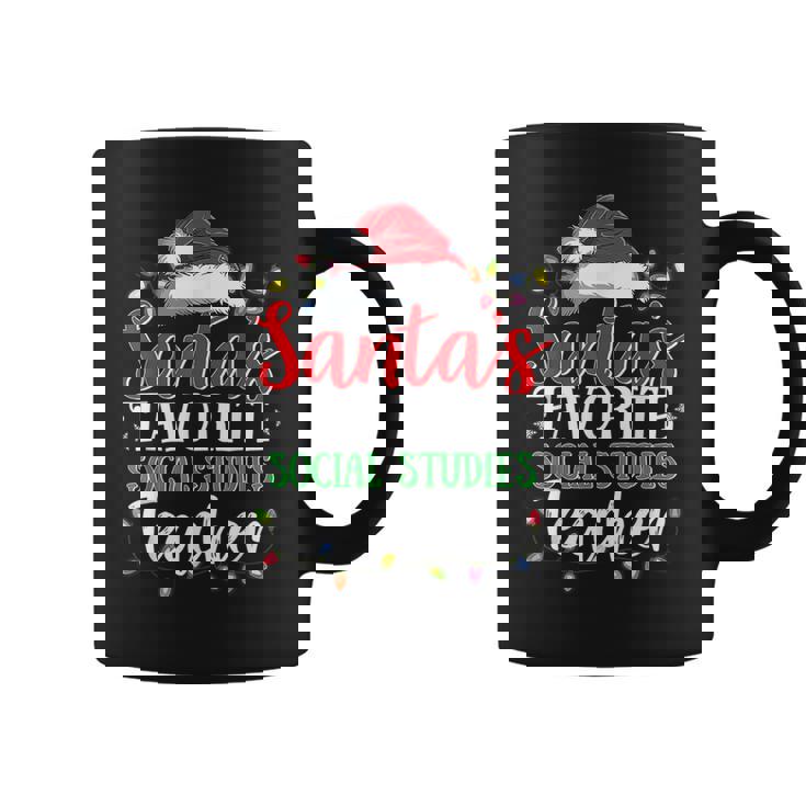 Santas Favorite Social Studies Teacher Christmas Funny Gift Gifts For Teacher Funny Gifts Coffee Mug