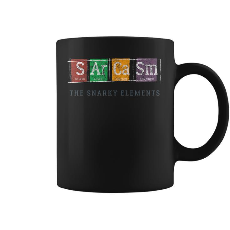 Sarcasm The Snarky Elements Science Chemistry Funny Chemist  Coffee Mug