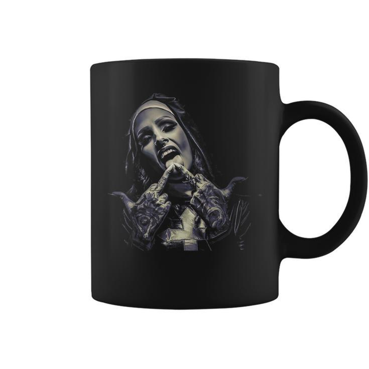 Satanic Nun Tattoos Unholy  Coffee Mug