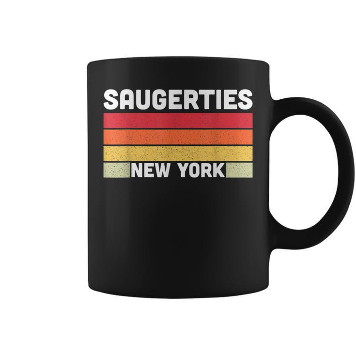 Saugerties Ny New York City Home Roots Retro 80S Coffee Mug