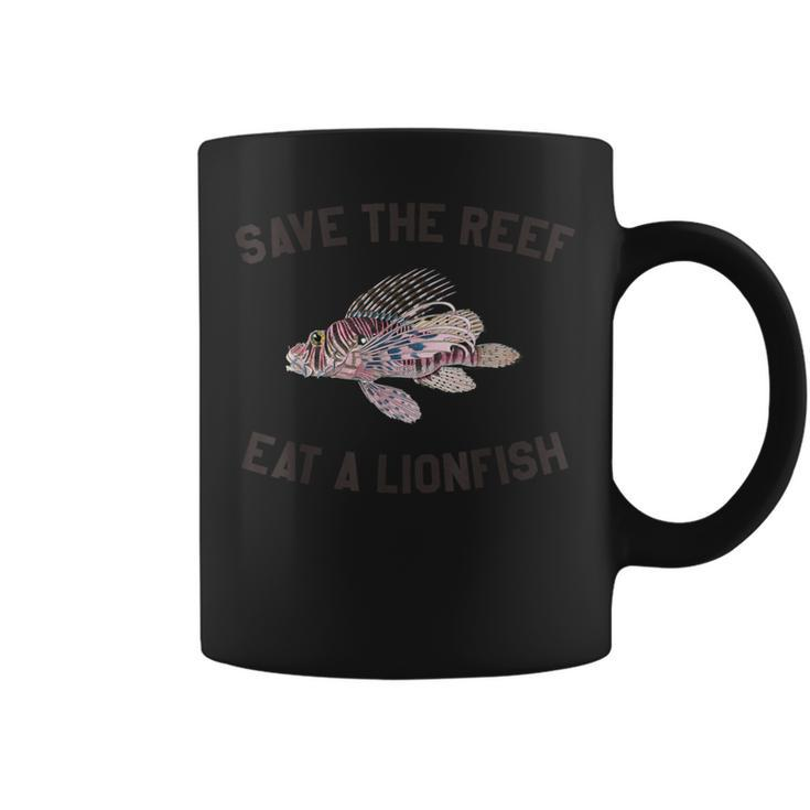Save The Reef Eat A Lionfish T Diving Coffee Mug