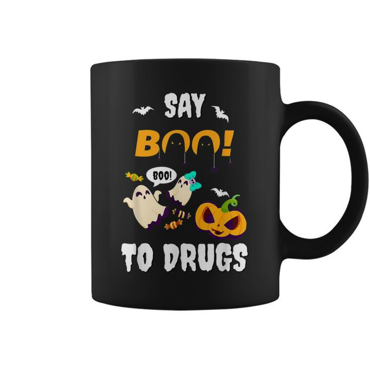 Say Boo To Drugs Red Ribbon Week Awareness Coffee Mug