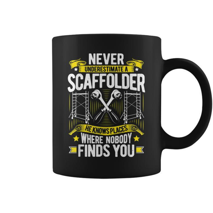 Scaffolding Never Underestimate A Scaffolder Coffee Mug