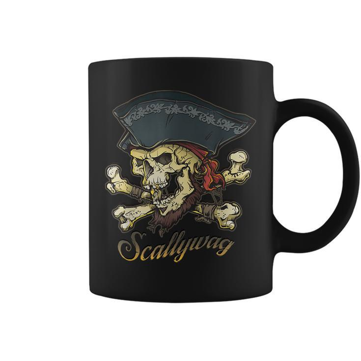 Scallywag Pirate Skull And Crossbones Jolly Roger Jolly Roger Coffee Mug