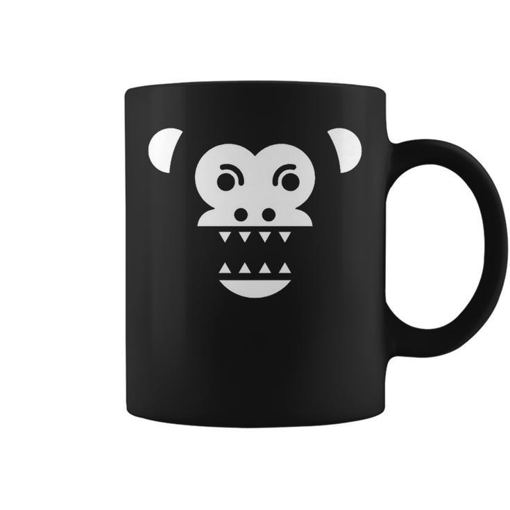 Scary Creepy Angry Monkey Gorilla Face For Trick And Treat   Coffee Mug