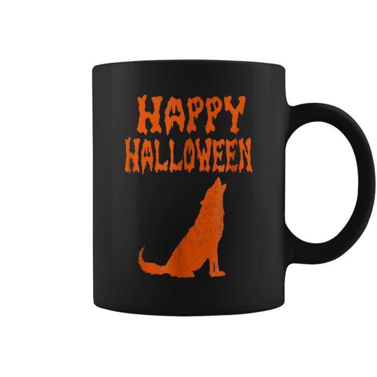 Scary And Creepy Wolf Halloween T Howl Moon Halloween  Coffee Mug