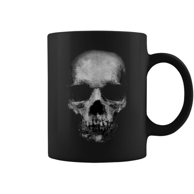 Scary Face Halloween Skull Faded Horror Creepy Spooky Halloween Skull  Coffee Mug