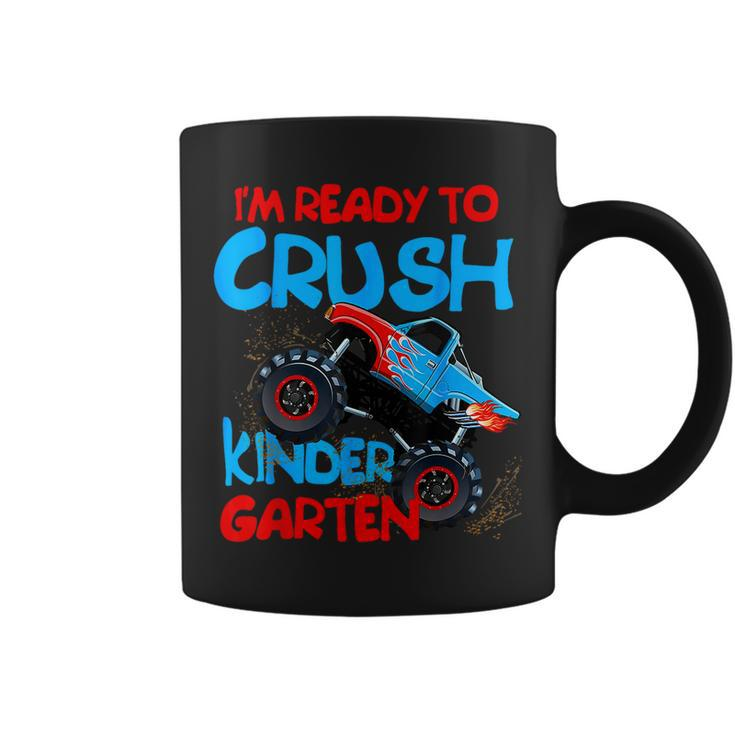 Back To School Boys First Day Of Kindergarten Monster Truck Coffee Mug