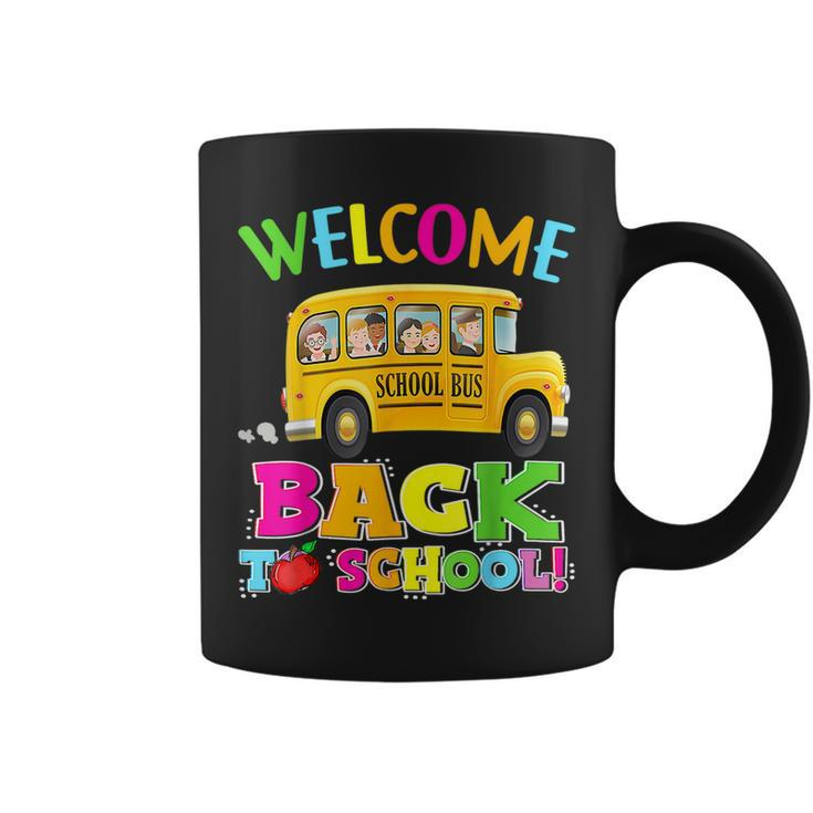 School Bus Welcome Back To School First Day Of School  Bus Gifts Coffee Mug