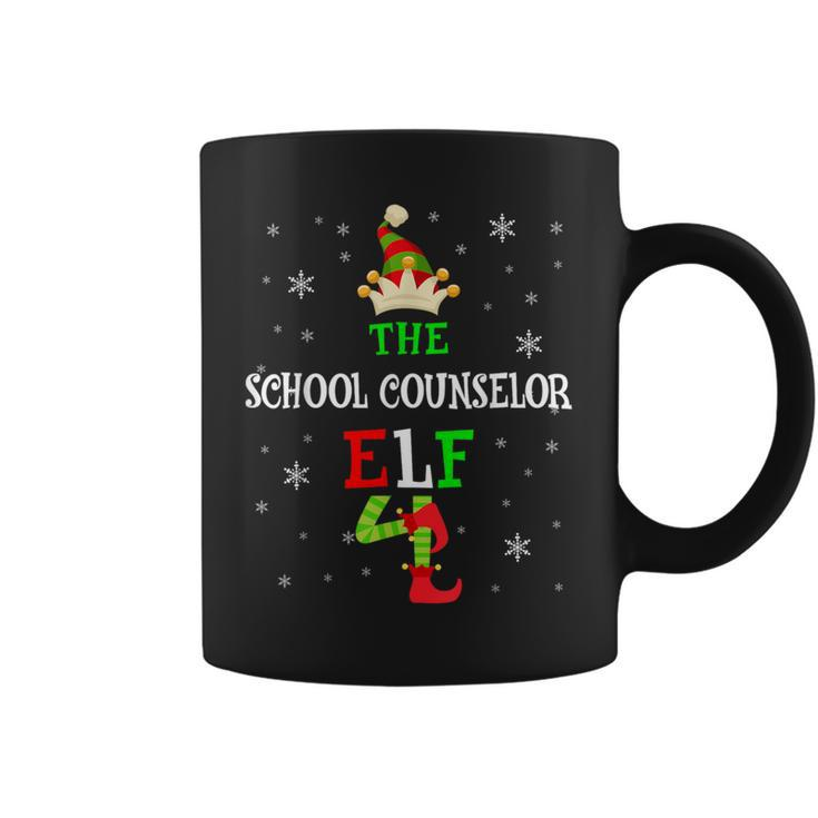 The School Counselor Elf Christmas Elf Matching Family Group Coffee Mug