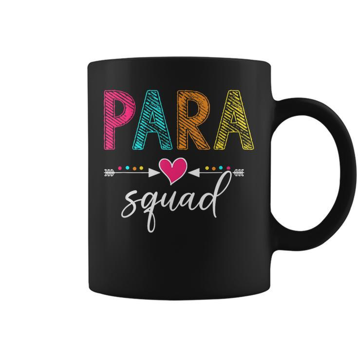 Back To School Para Squad School Paraprofessional Teacher Coffee Mug
