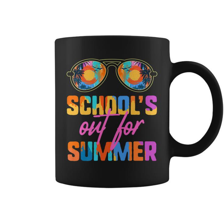Schools Out For Summer Teacher Vacation Retro 70S 80S Coffee Mug