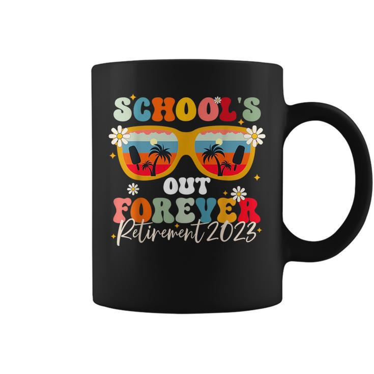 Schools Out Forever Retirement Teacher Retired 2023  Coffee Mug