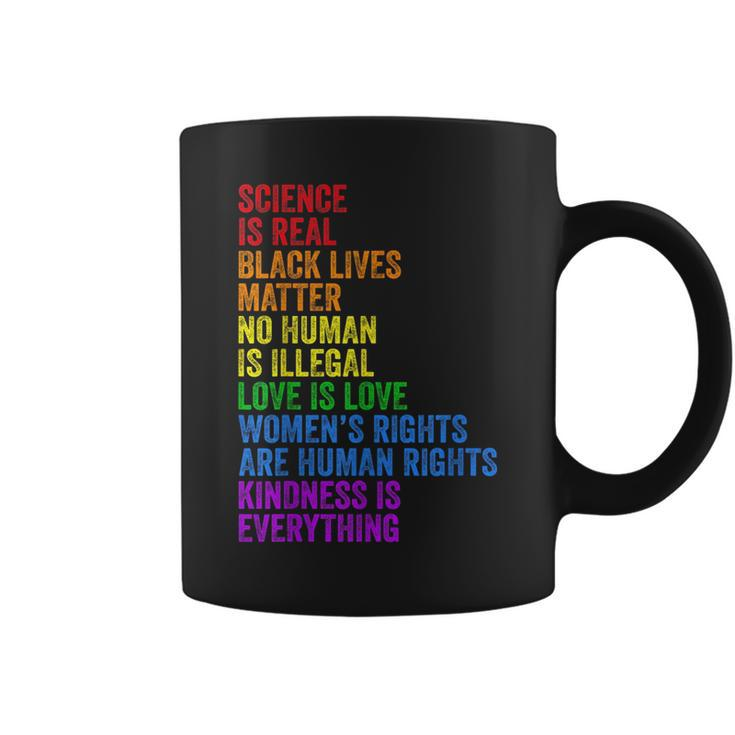 Science Is Real Love Is Love Rights Gay Pride Lgbt  Coffee Mug