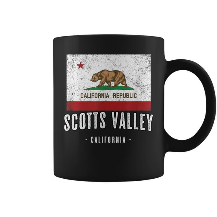 Scotts Valley California Cali City Souvenir Ca Flag Coffee Mug