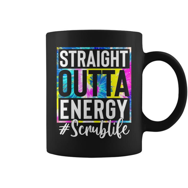 Scrub Life Straight Outta Energy Tie Dye  Coffee Mug