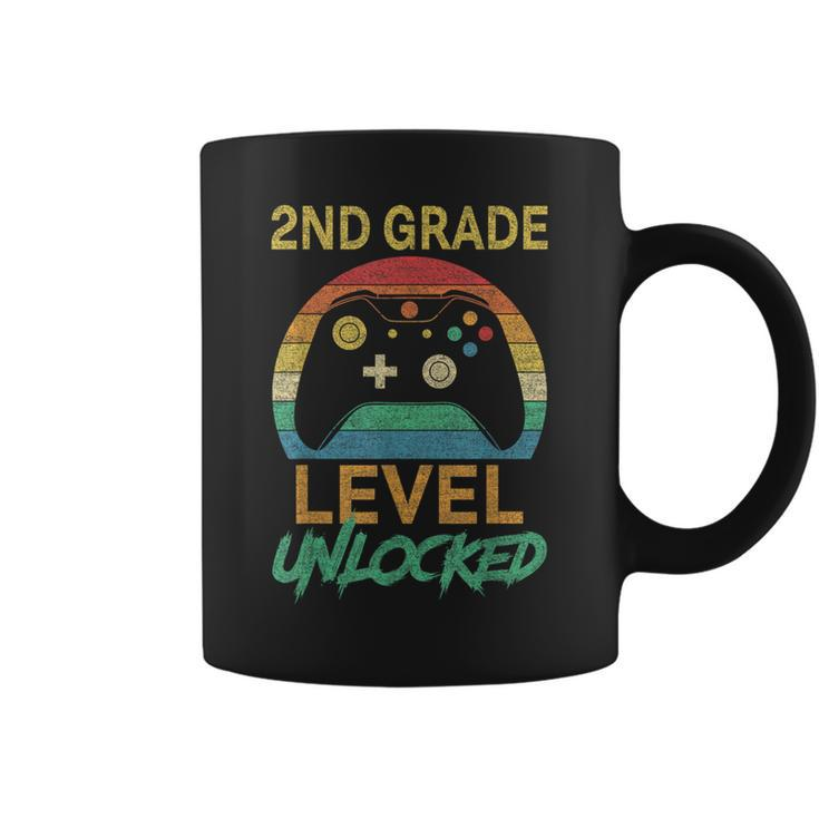 Second Grade Level Unlocked Gamer 1St Day Of School Boy Kids Coffee Mug