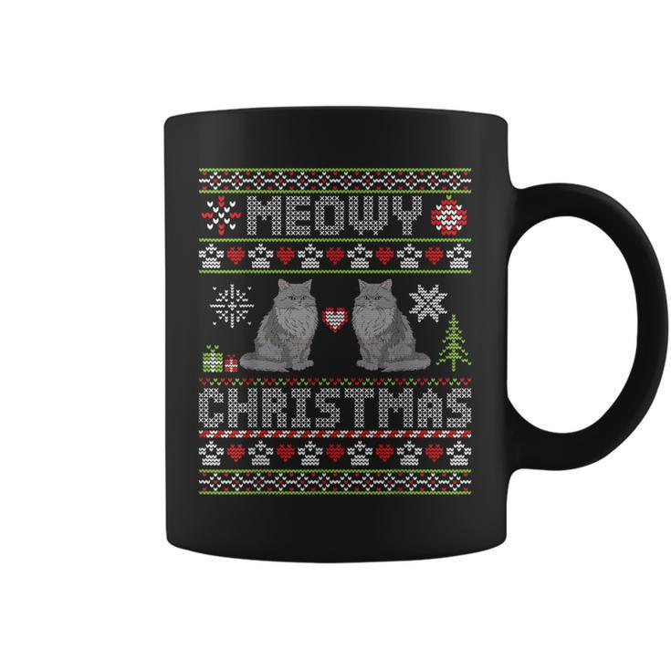 Selkirk Rex Cats Together Merry Meowy Christmas Day Sweater Coffee Mug