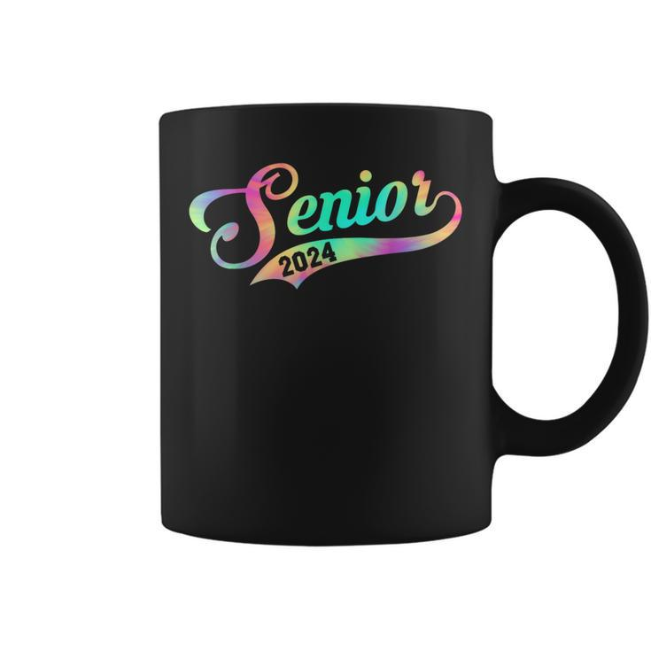 Senior 2024 Class Of 2024 Seniors Graduation 24 Tie Dye Coffee Mug