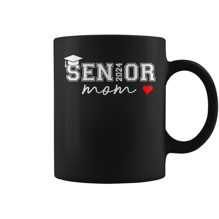 Senior 2024 Mom Graduate Cute Heart Class Of 2024 Coffee Mug