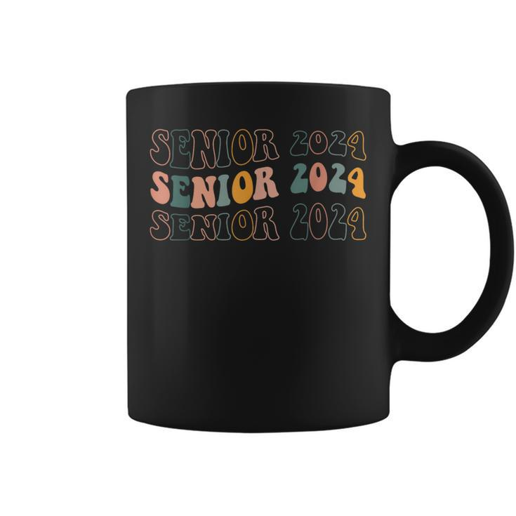 Senior 2024 Retro Class Of 2024 Seniors Graduation 24 Gifts Coffee Mug
