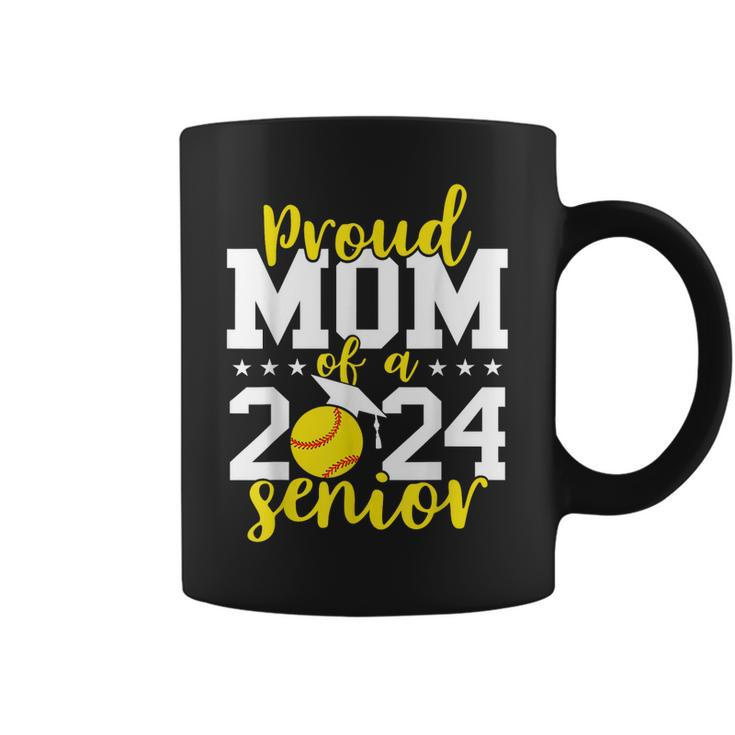 Senior Mom 2024  Softball Senior 2024 Class Of 2024 Coffee Mug