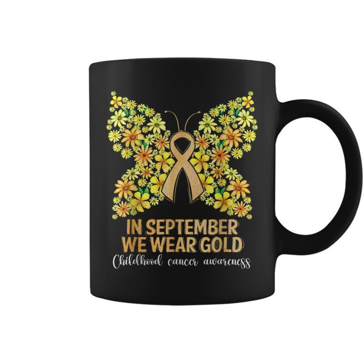 In September We Wear Gold Butterfly Childhood Coffee Mug