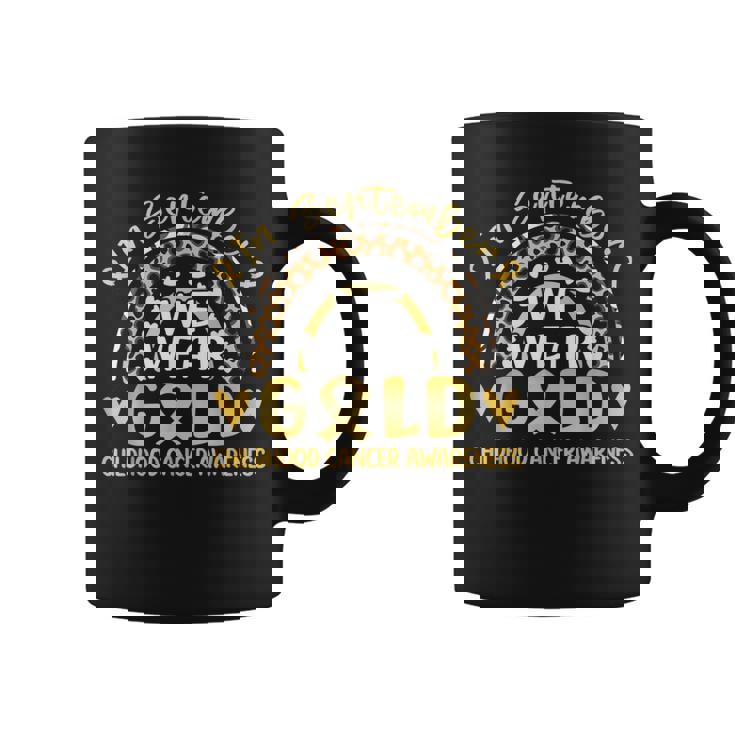 In September We Wear Gold Childhood Cancer Awareness Coffee Mug