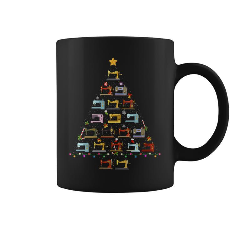 Sewing Machine Christmas Tree Ugly Christmas Sweater Coffee Mug