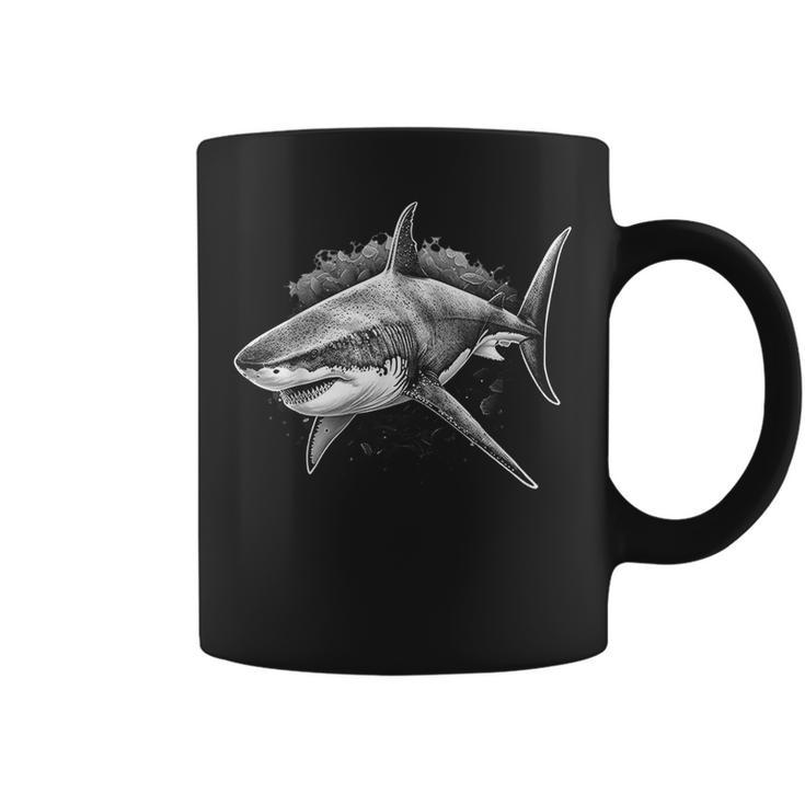 Shark Beach Lover Ocean Animal Graphic Novelty Coffee Mug