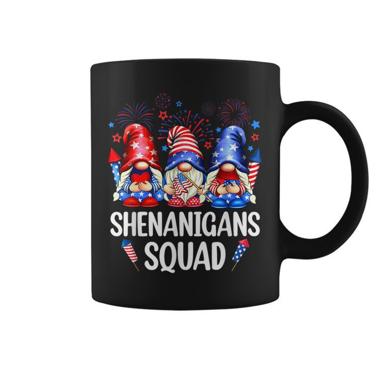 Shenanigans Squad Gnomes Usa Independence Day 4Th Of July  Coffee Mug
