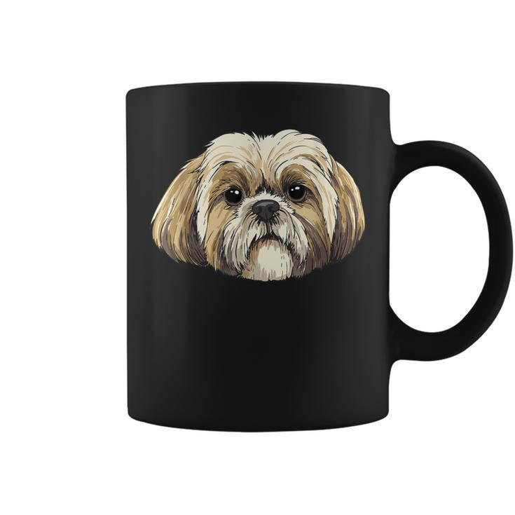 Shih Tzu Pet Dog Face Shih Tzu Lover Shih Tzu Mom Dad Coffee Mug