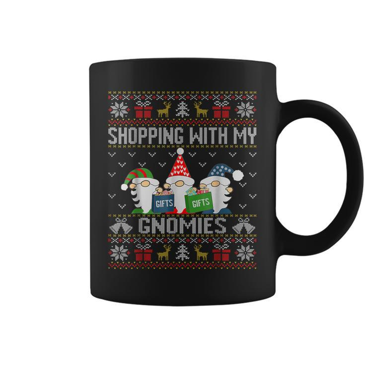 Shopping With My Gnomies Ugly Christmas Sweater Coffee Mug