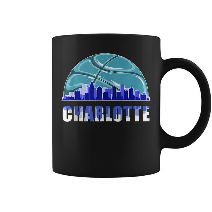 Silhouette Charlotte City Charlotte Basketball Pride  Coffee Mug