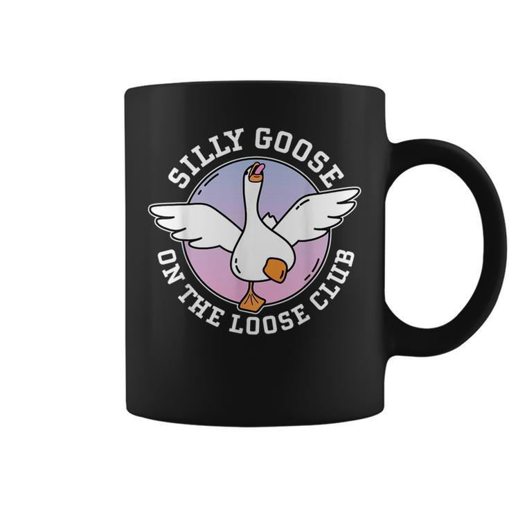 Silly Goose On The Loose Club Funny Cute Meme  Coffee Mug