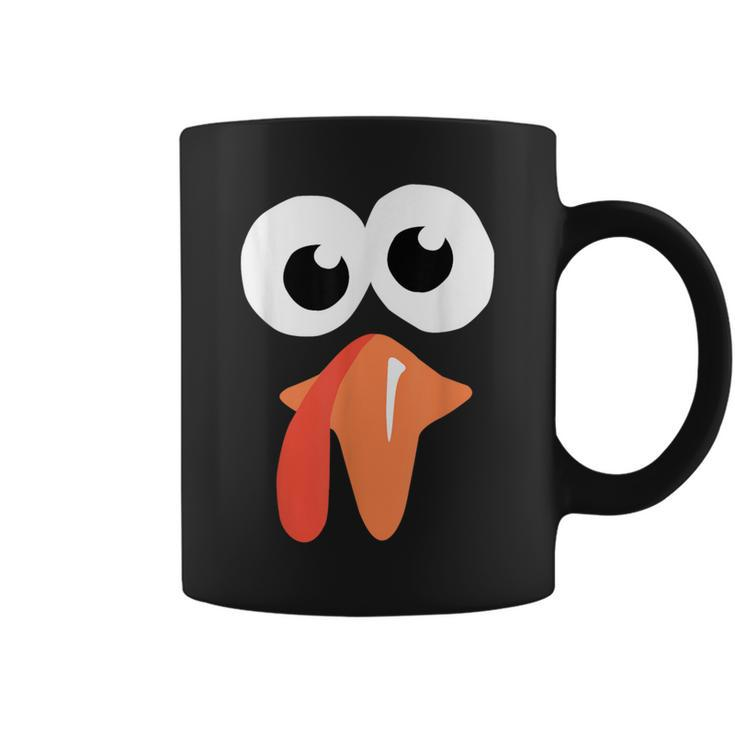 Silly Turkey Face  Thanksgiving Fall Joke Humor Coffee Mug